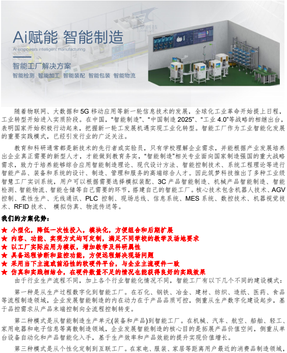 智能檢測產線解決方案